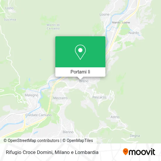 Mappa Rifugio Croce Domini