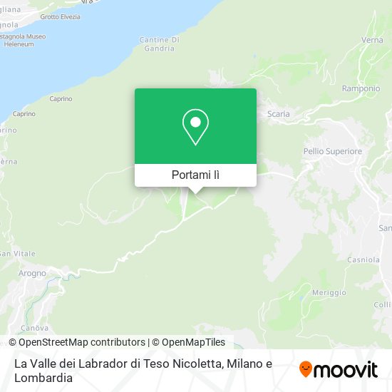 Mappa La Valle dei Labrador di Teso Nicoletta