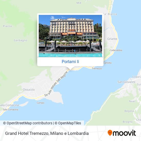 Mappa Grand Hotel Tremezzo