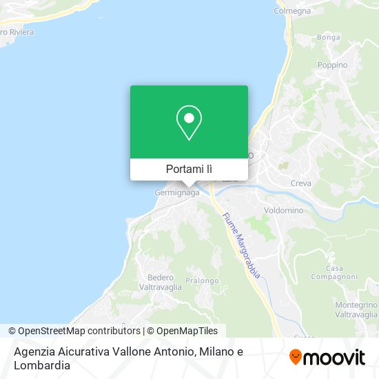 Mappa Agenzia Aicurativa Vallone Antonio