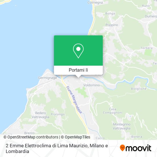 Mappa 2 Emme Elettroclima di Lima Maurizio