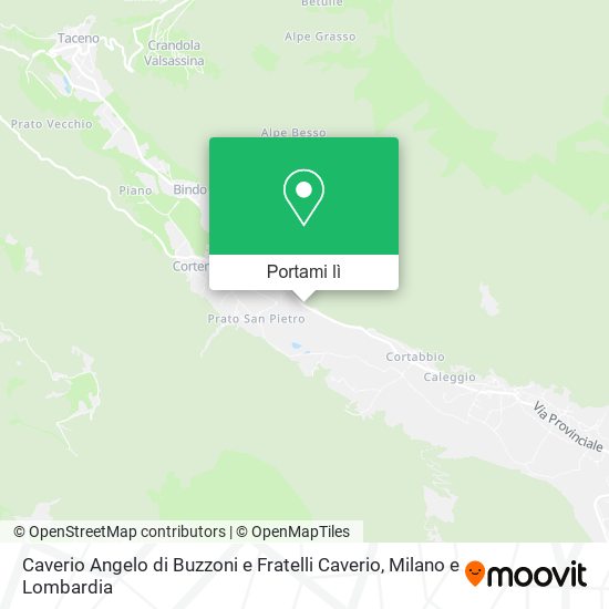 Mappa Caverio Angelo di Buzzoni e Fratelli Caverio