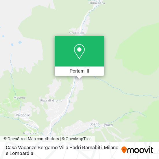 Mappa Casa Vacanze Bergamo Villa Padri Barnabiti