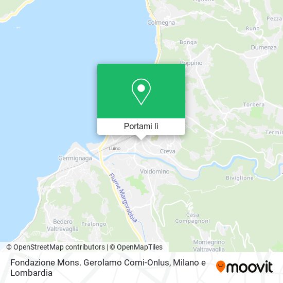 Mappa Fondazione Mons. Gerolamo Comi-Onlus