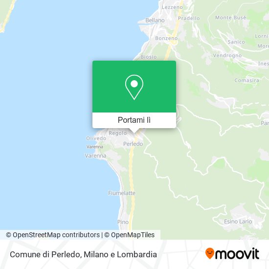 Mappa Comune di Perledo