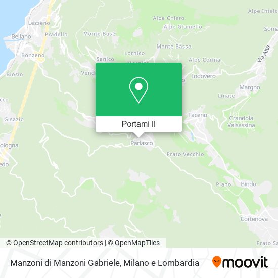 Mappa Manzoni di Manzoni Gabriele
