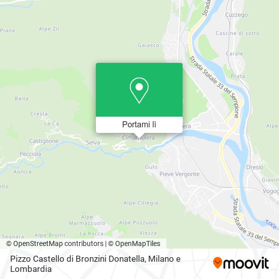 Mappa Pizzo Castello di Bronzini Donatella