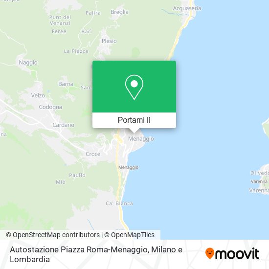 Mappa Autostazione Piazza Roma-Menaggio