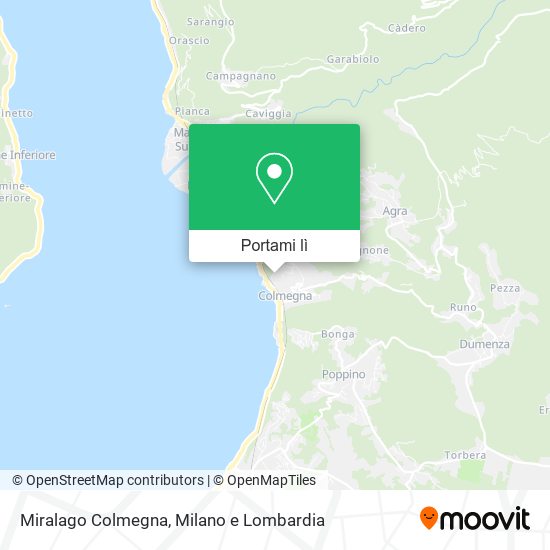 Mappa Miralago Colmegna