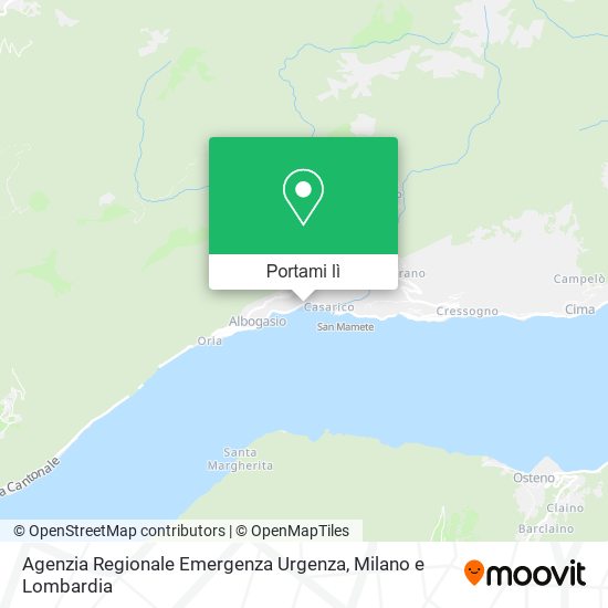 Mappa Agenzia Regionale Emergenza Urgenza