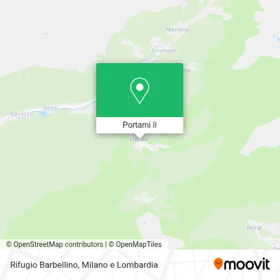 Mappa Rifugio Barbellino