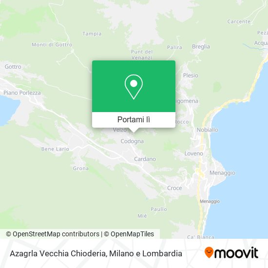 Mappa Azagrla Vecchia Chioderia