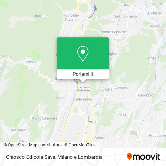 Mappa Chiosco-Edicola Sava