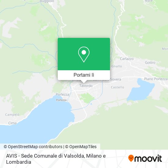 Mappa AVIS - Sede Comunale di Valsolda