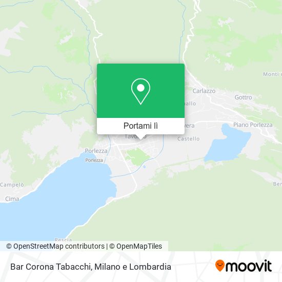 Mappa Bar Corona Tabacchi