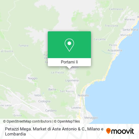Mappa Petazzi Mega. Market di Aste Antonio & C.