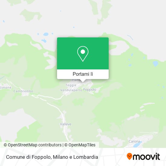 Mappa Comune di Foppolo