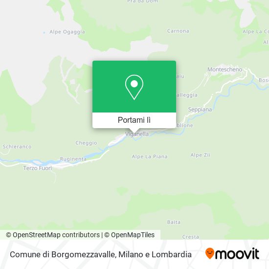 Mappa Comune di Borgomezzavalle