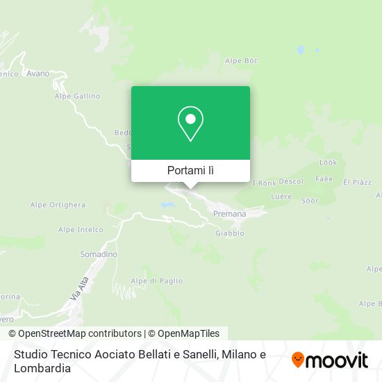 Mappa Studio Tecnico Aociato Bellati e Sanelli
