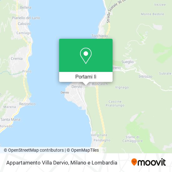 Mappa Appartamento Villa Dervio