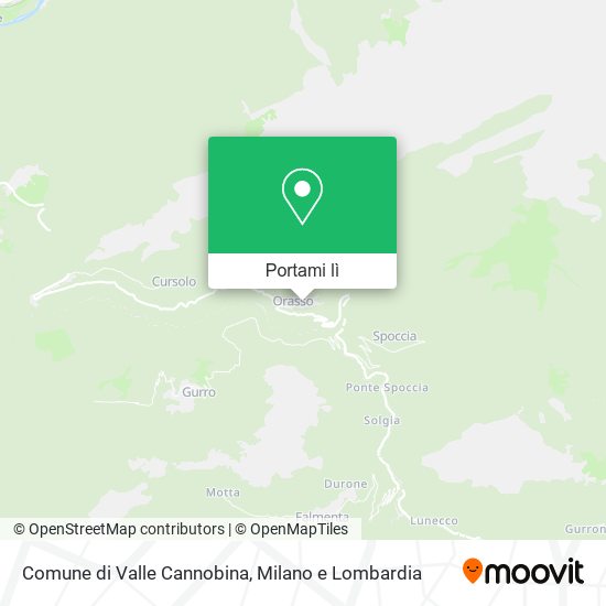 Mappa Comune di Valle Cannobina