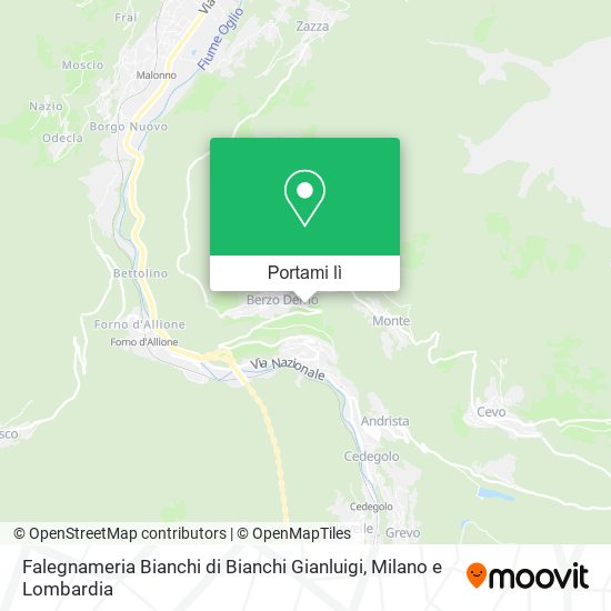 Mappa Falegnameria Bianchi di Bianchi Gianluigi