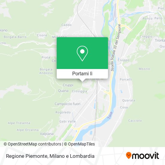 Mappa Regione Piemonte