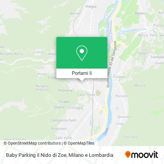 Mappa Baby Parking il Nido di Zoe