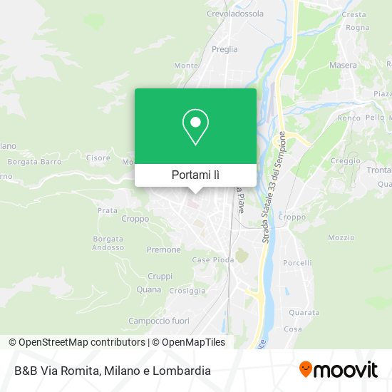 Mappa B&B Via Romita