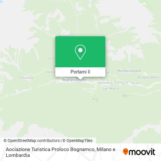 Mappa Aociazione Turistica Proloco Bognamco