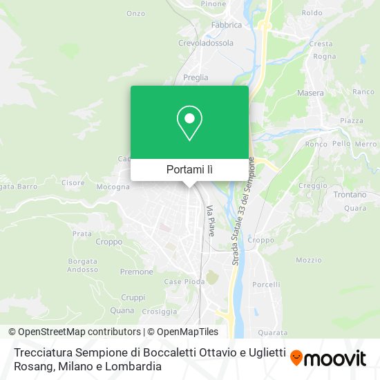Mappa Trecciatura Sempione di Boccaletti Ottavio e Uglietti Rosang
