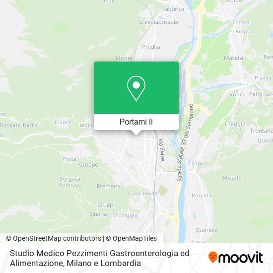 Mappa Studio Medico Pezzimenti Gastroenterologia ed Alimentazione