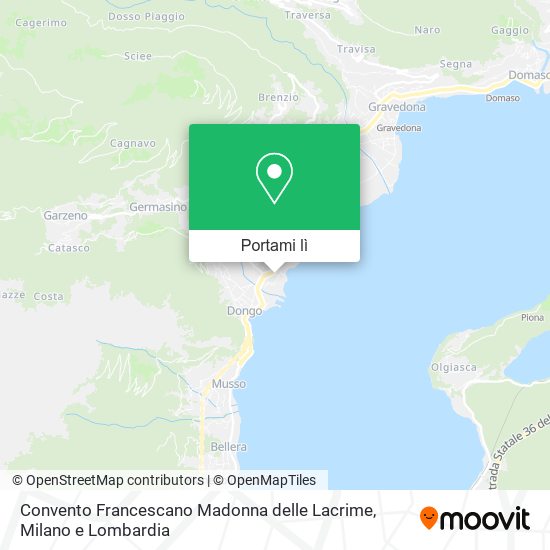 Mappa Convento Francescano Madonna delle Lacrime