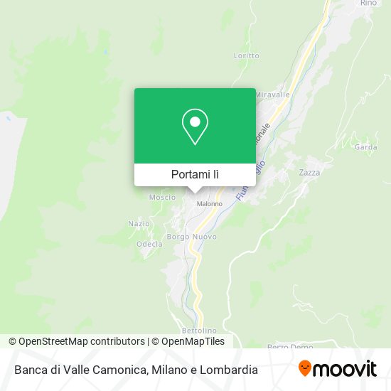 Mappa Banca di Valle Camonica