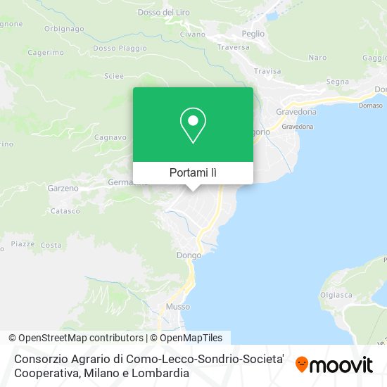 Mappa Consorzio Agrario di Como-Lecco-Sondrio-Societa' Cooperativa