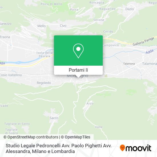 Mappa Studio Legale Pedroncelli Avv. Paolo Pighetti Avv. Alessandra