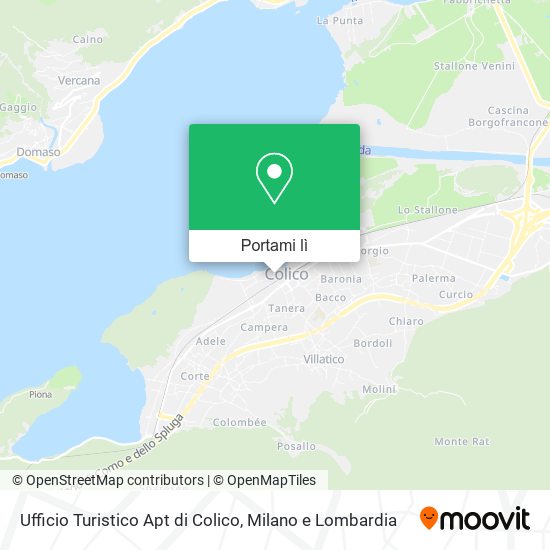 Mappa Ufficio Turistico Apt di Colico