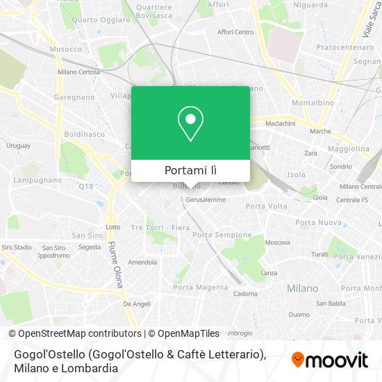 Mappa Gogol'Ostello (Gogol'Ostello & Caftè Letterario)
