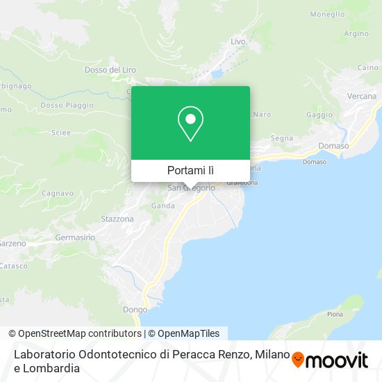 Mappa Laboratorio Odontotecnico di Peracca Renzo