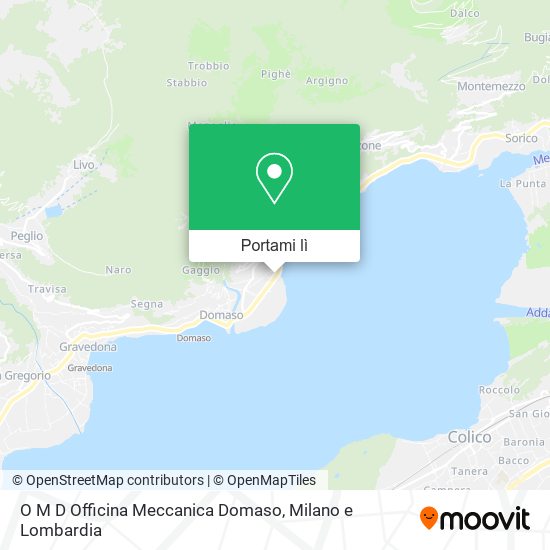 Mappa O M D Officina Meccanica Domaso