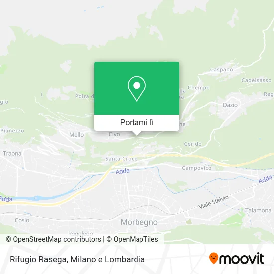 Mappa Rifugio Rasega