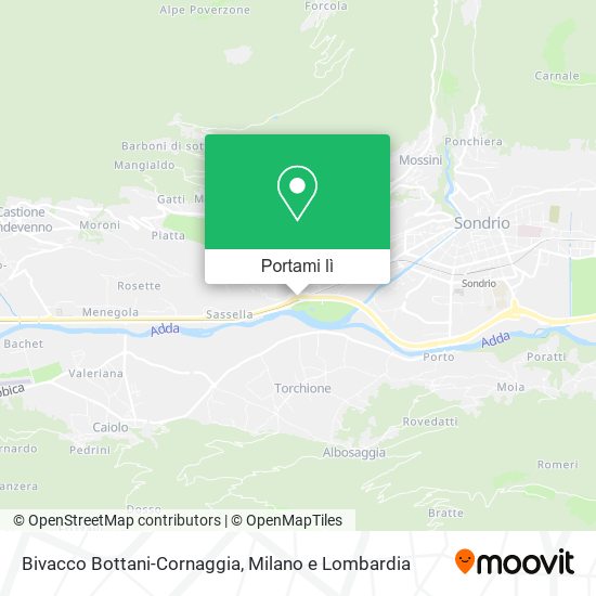 Mappa Bivacco Bottani-Cornaggia
