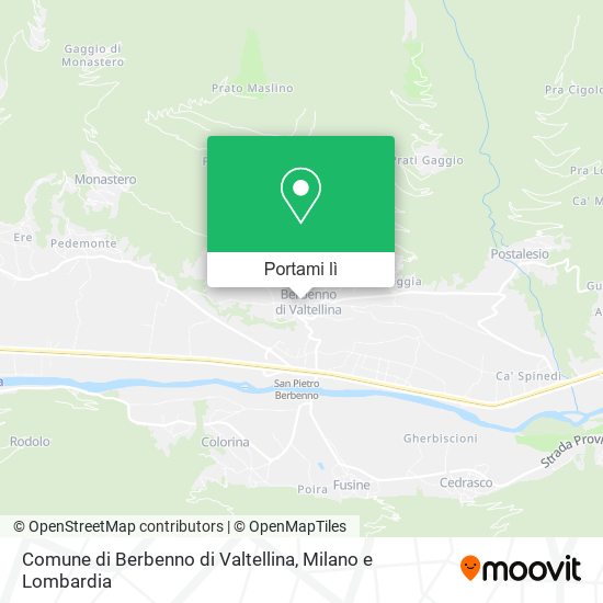 Mappa Comune di Berbenno di Valtellina