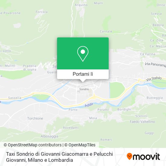 Mappa Taxi Sondrio di Giovanni Giacomarra e Pelucchi Giovanni