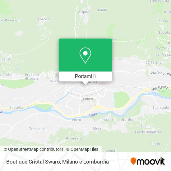Mappa Boutique Cristal Swaro
