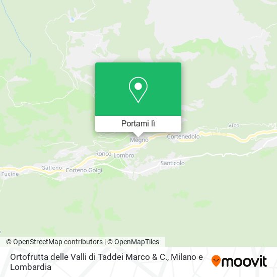 Mappa Ortofrutta delle Valli di Taddei Marco & C.