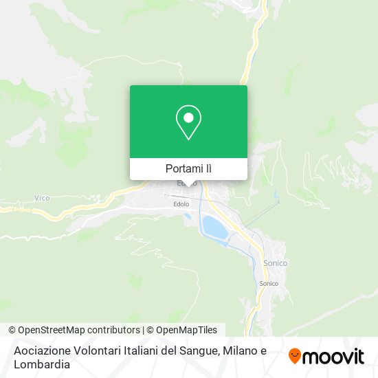 Mappa Aociazione Volontari Italiani del Sangue