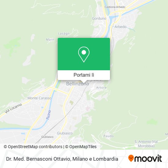 Mappa Dr. Med. Bernasconi Ottavio