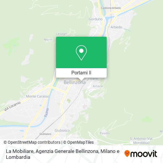Mappa La Mobiliare, Agenzia Generale Bellinzona