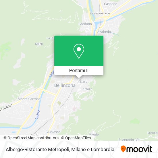 Mappa Albergo-Ristorante Metropoli